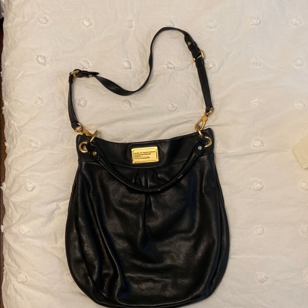 Black leather Marc by Marc Jacobs hobo bag